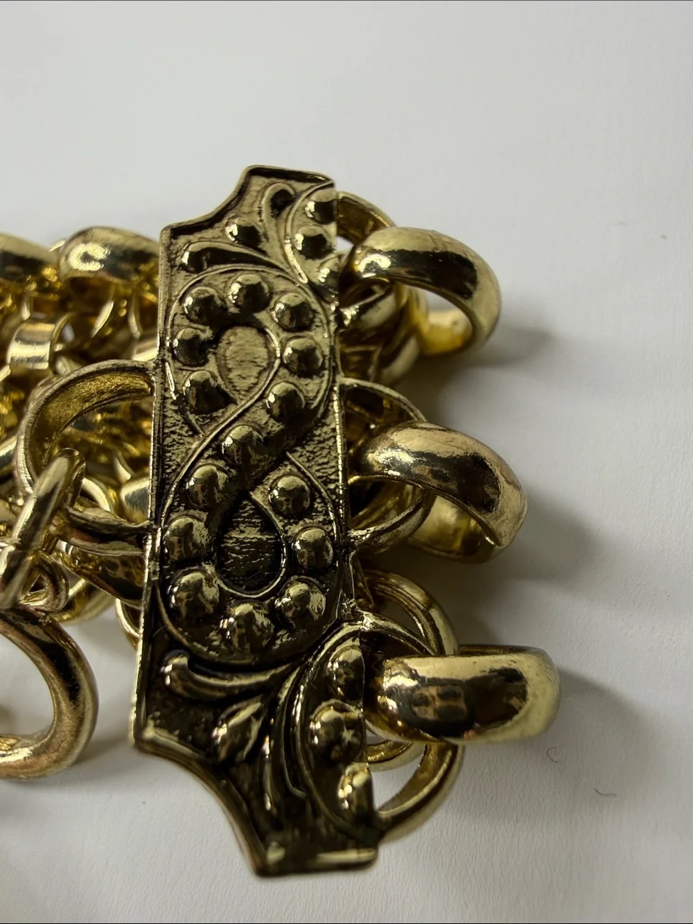 NWT 2028 offshoot of 1928 Classic Polished Gold Multi-Row Link Bracelet figure 8